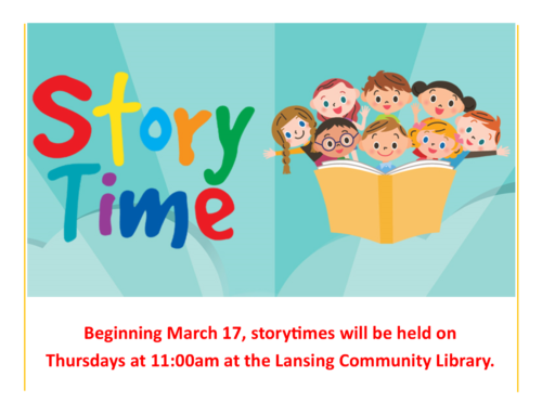 Storytime is Back at the Library In-Person!