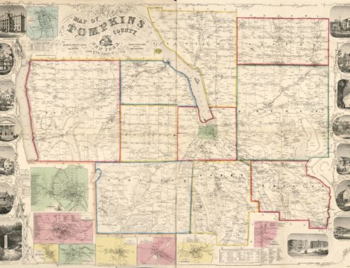 Original 1853 Map of Tompkins County on Display