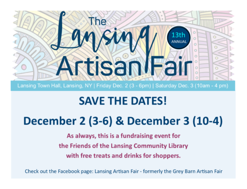Friends’ 13th Annual Lansing Artisan Fair