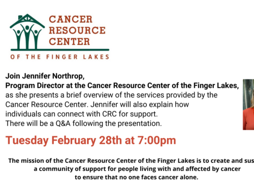 Services of the Cancer Resource Center with Jennifer Northrop