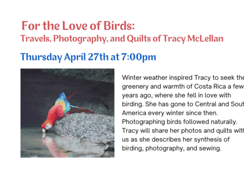 For the Love of Birds: Travels, Photography, and Quilts of Tracy McLellan
