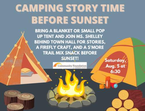 Camping Story Time Before Sunset