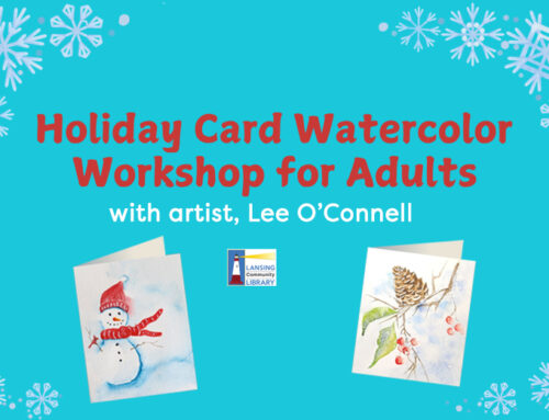 Holiday Card Watercolor Workshop for Adults with artist, Lee O’Connell