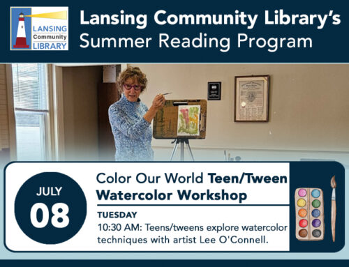 Color Our World:  A Teen/Tween Watercolor Workshop with artist, Lee O’Connell