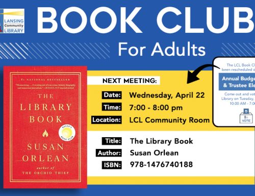 LCL Book Club for Adults – April Meeting (Rescheduled)