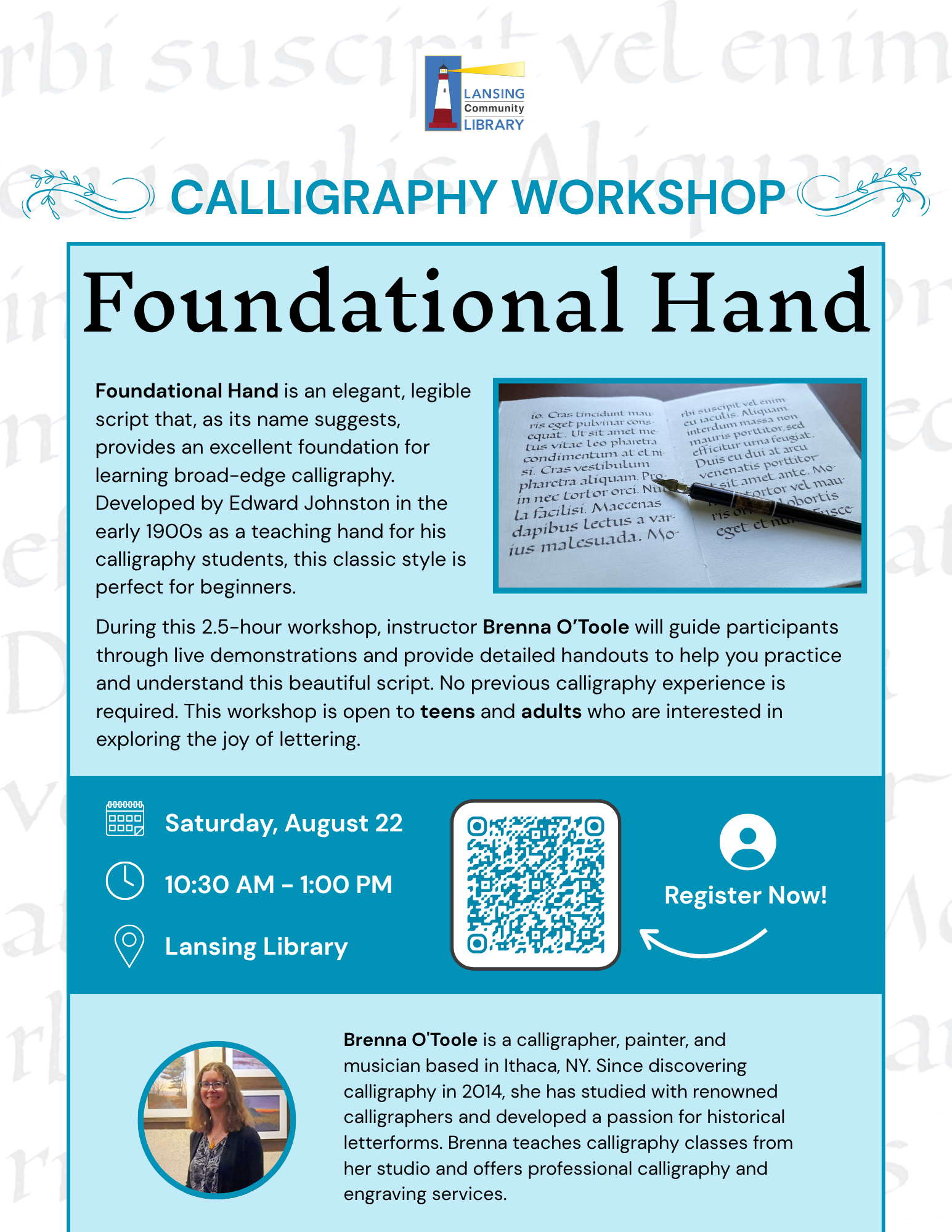 Foundational Hand is an elegant, legible script — and as the name might suggest, it provides an excellent foundation for learning broad-edge calligraphy. Edward Johnston developed this script in t (3)